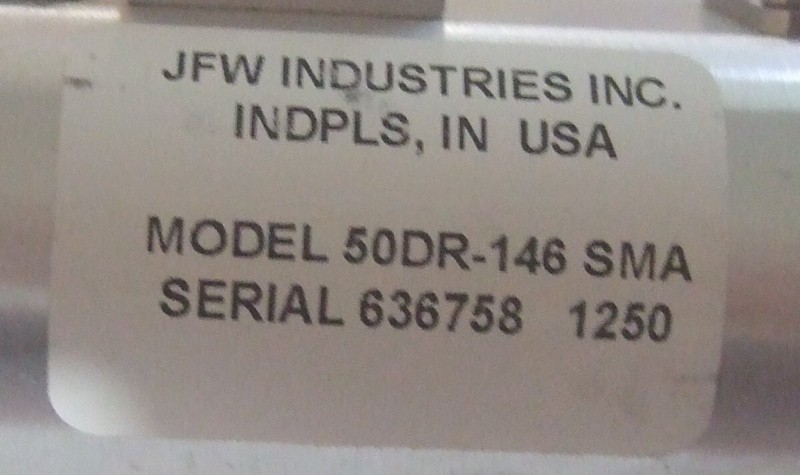 Tested 0-50DB x 1DB Dual Manual DC-2Ghz 50Ohm JFW Industries Attenuator 50-DR146 gallery