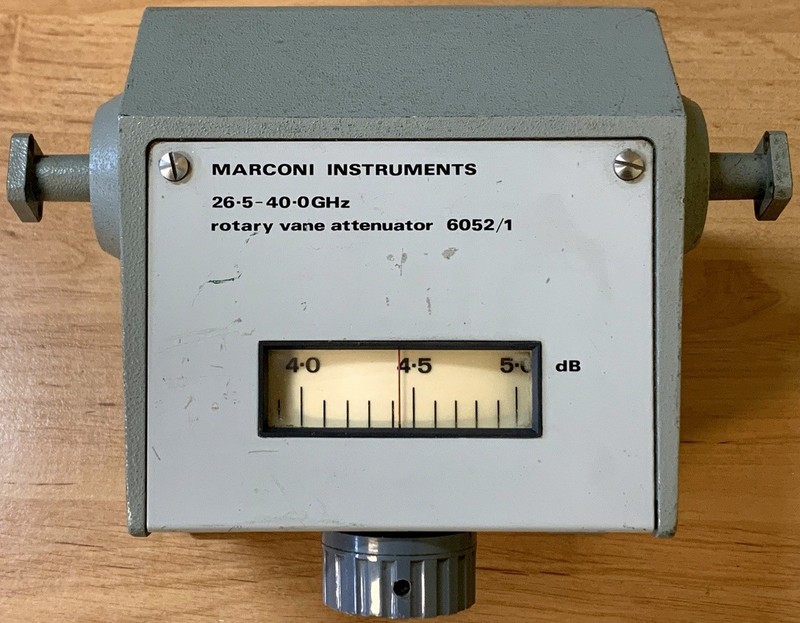 Marconi Instruments Ltd 6052/1, waveguide attenuator, 26.5 - 40 GHz