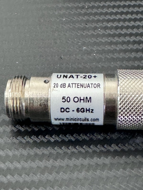MINI-CIRCUITS 15542 UNAT-20+ 20dB ATTENUATOR 50OHM DC-6GHz VU151900822 gallery