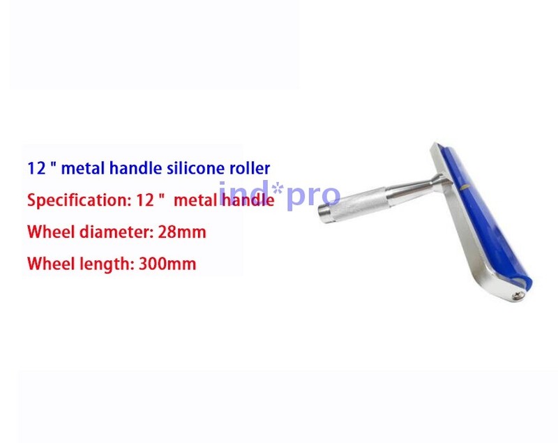 Anti Static Dust Removal Tool Silica Sticky Dust Roller Metal Handle 4-12 Inch gallery