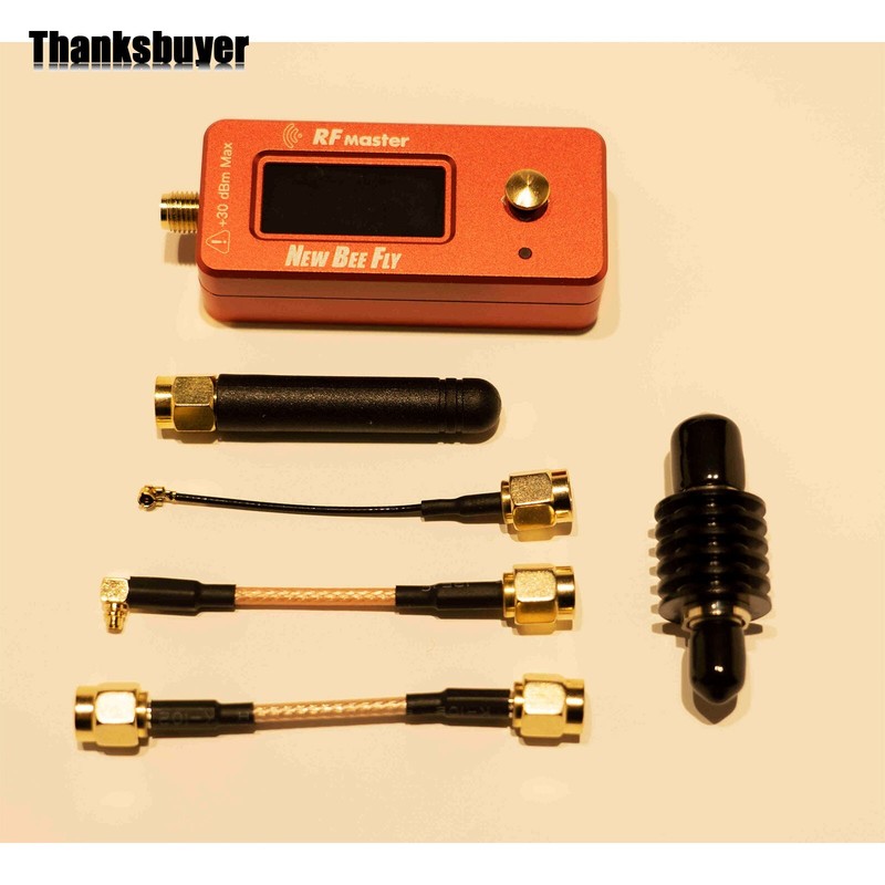 RF Power Meter w/ Built-in 30dBm Attenuator + 5W 6GHz 6dB External Attenuator