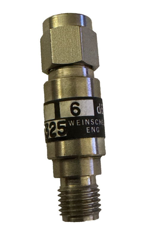 NEW WEINSCHEL 3M-6 Attenuator Fixed 6dB DC-12.4GHz 2W SMA(F)-SMA(M) *USA Seller* gallery