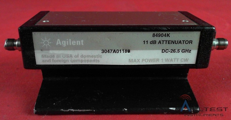 HP – Agilent – Keysight 84904K Programmable Step Attenuator, DC-26.5GHz, 1-11dB