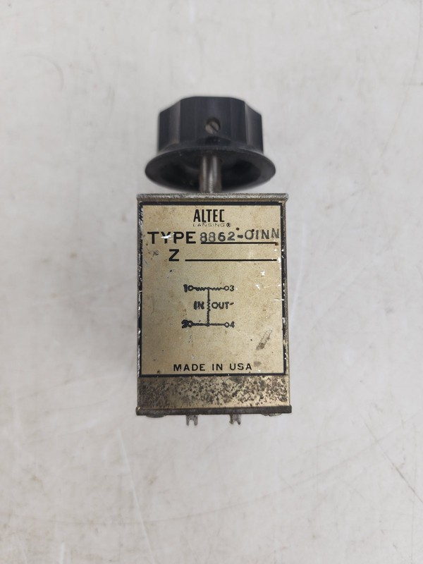 Vintage Altec 8862-01NN Attenuator Tube Audio POT 9200A AS IS