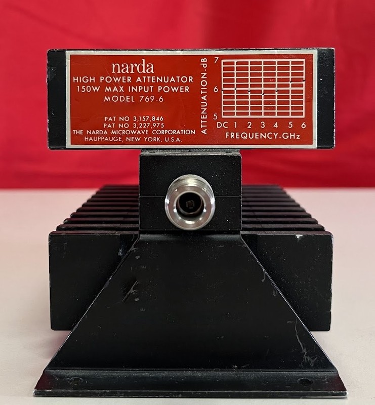 Narda 769-6 Attenuator 6 dB, 150 Watts, DC-6 GHz, N(m/f)
