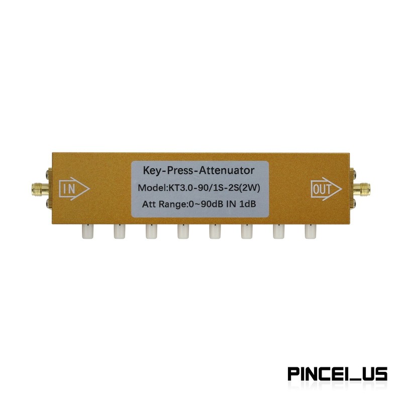2W SMA Adjustable Attenuator 0-90dB 0-3GHz RF Signal Attenuator 1dB Step-up