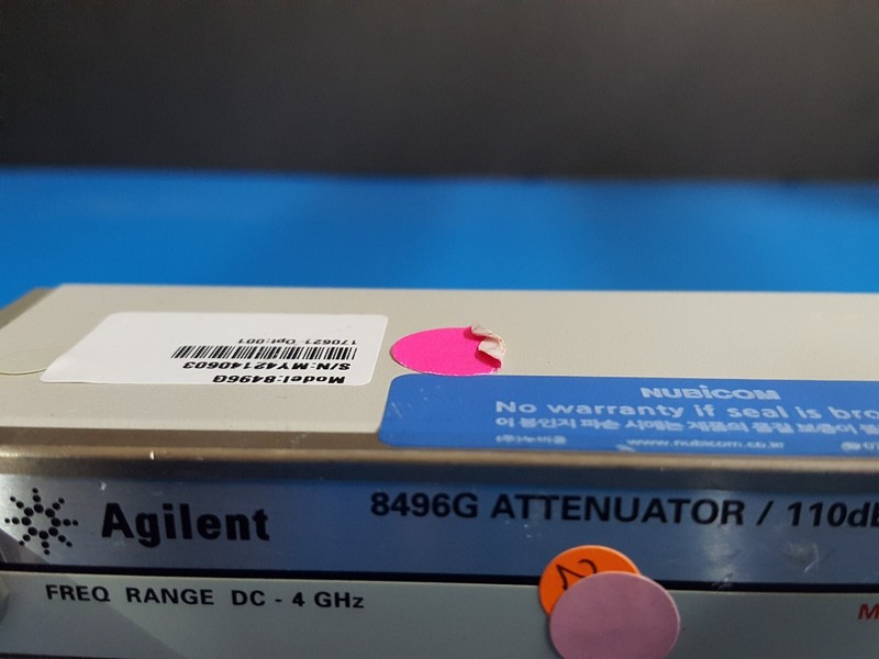 Agilent 8496G: Programmable Step Attenuator, 4 GHz, 110dB, W/Opt. 001 (0603) gallery