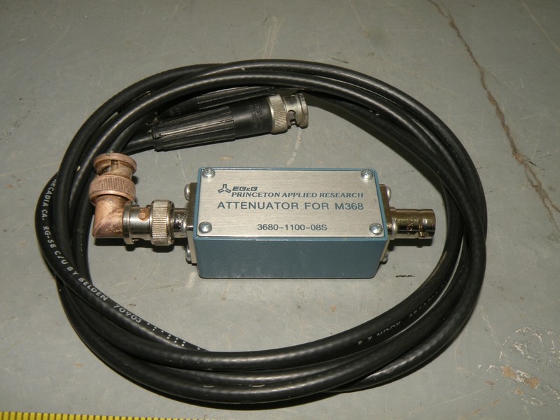 EG&G 3680-1100-08S Attenuator for M368 w/ BNC Connector & Cable gallery