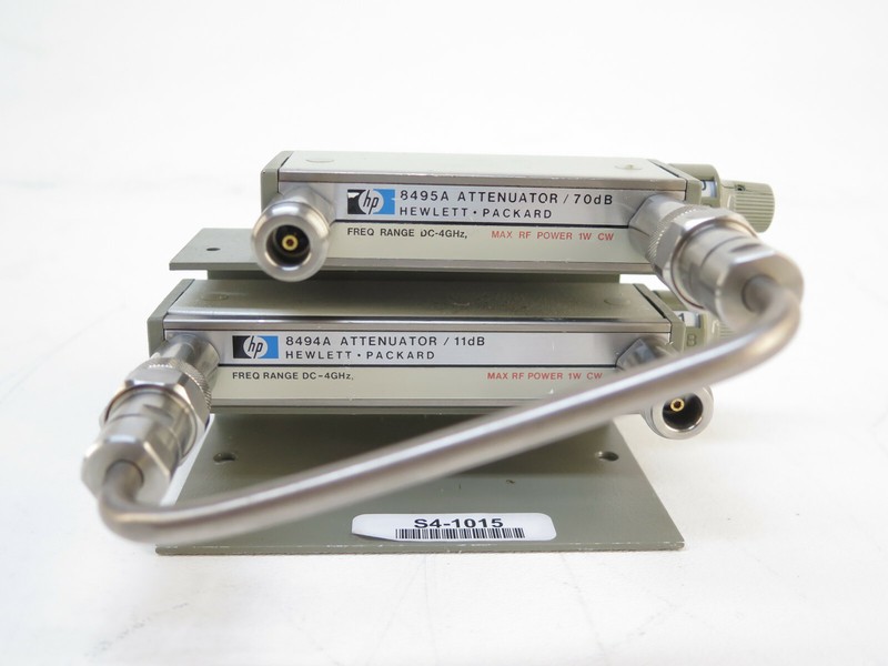 HP Agilent 8494A & 8495A 4GHz Attenuator (70dB & 11dB), Interconnect, Option 001 gallery