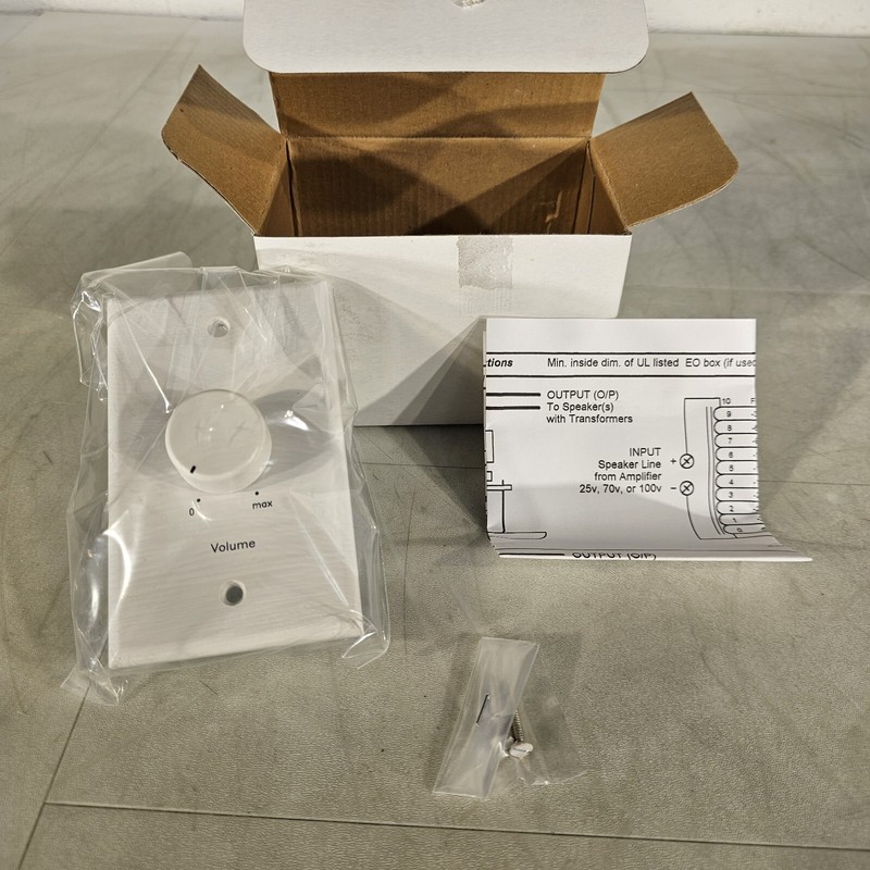 Lowell Gang Speaker Volume Knob Attenuator with White Wall Plate 25LVC SW 25W gallery