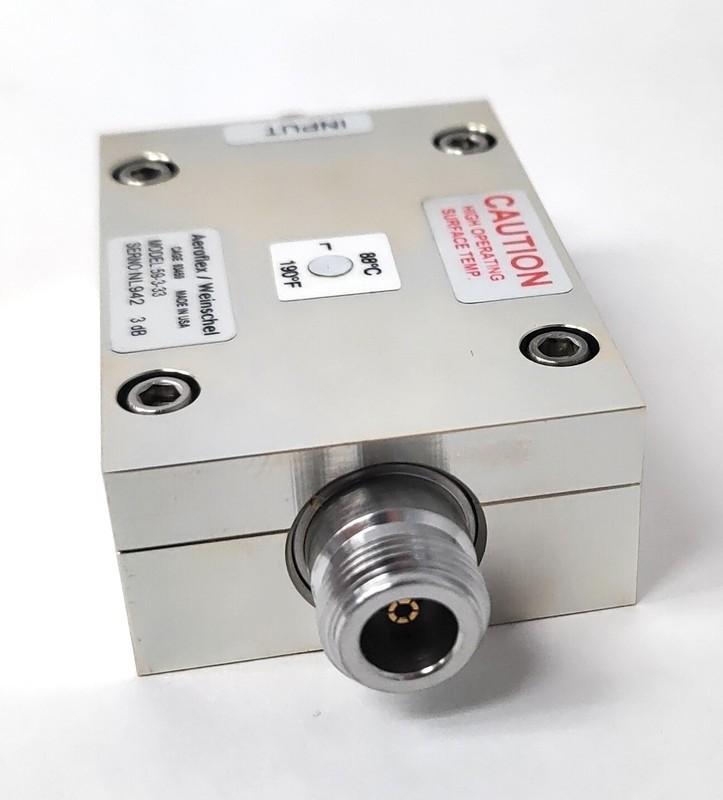 New Aeroflex Weinschel 59-3-33 N Female Fixed Coaxial Attenuator DC-2.5 GHz 3dB gallery
