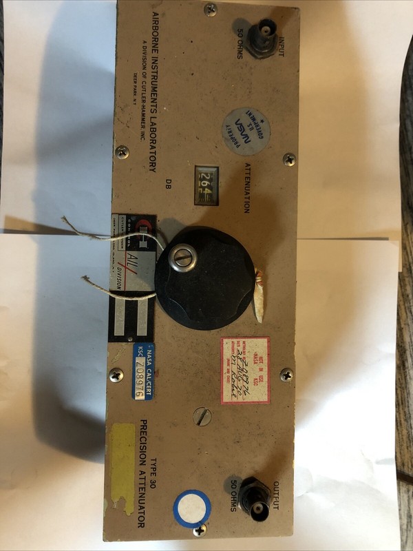 Property Of NASA Airborne Instruments Laboratory Type 30 Precision Attenuator