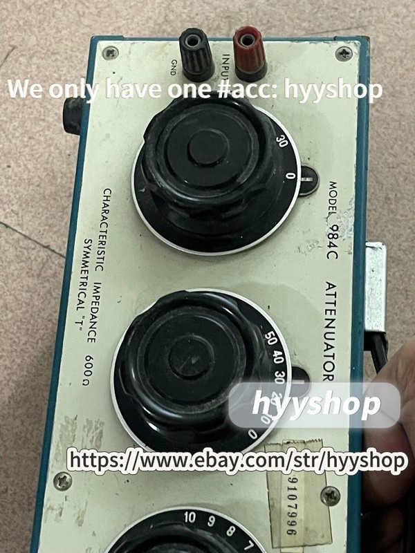 1PCS KIKUSUI 984C, 60DB dual channel H-type 600 ohm balanced attenuator, /hyy gallery