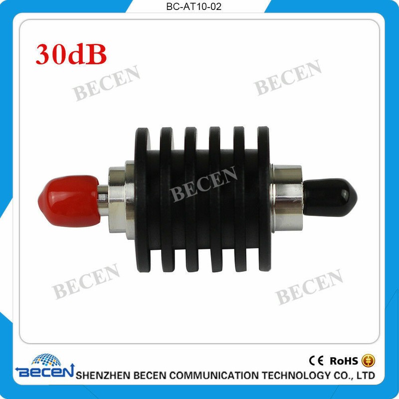 Fixed Attenuator 10W SMA 30dB Attenuator Plug male to Jack female 10Watt DC-3Ghz