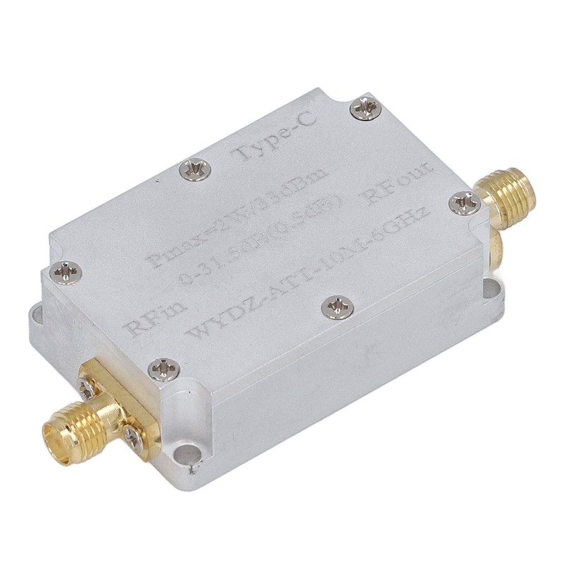 Digital Attenuator TYPE C SMA Female 2W 0‑31.5dB 10M‑6GHZ CNC Digital Attenuator gallery