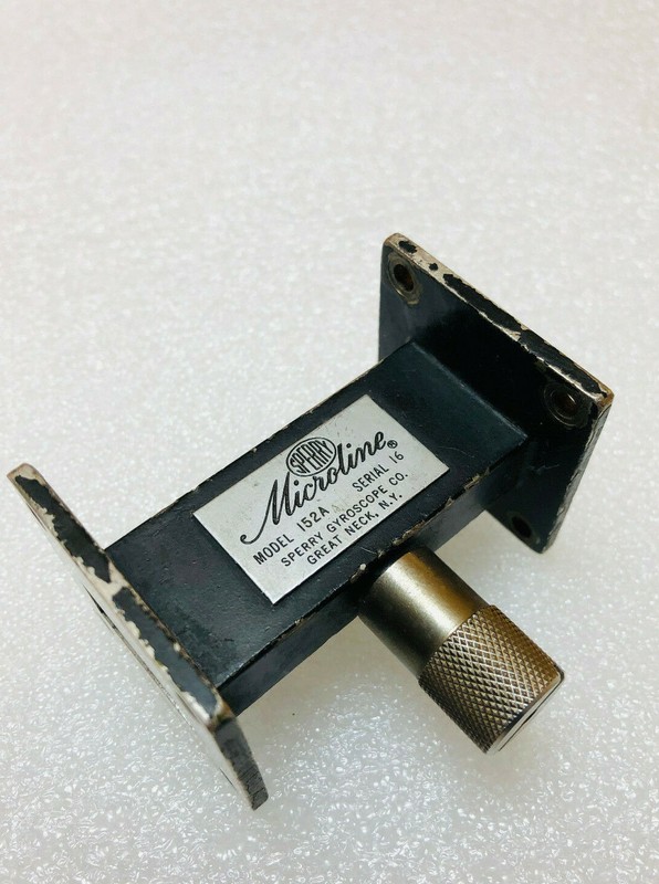 Sperry Microline 152A WR90 Waveguide 8.2 -12.4GHz Continuous Variable Attenuator gallery