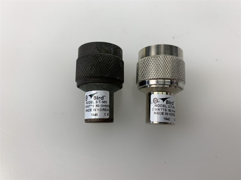 Lot of 2 - Bird 2-T-MN Attenuator 2-Watt 50 OHMS