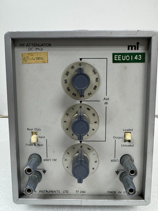 Vintage Marconi TF2162 (52162-900L) MF Attenuator (DC-1Mc/s) gallery