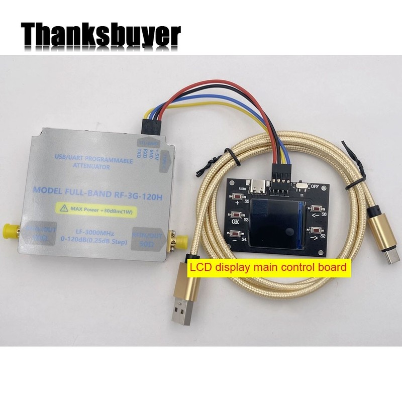 LF-3GHZ-120DB Bidirectional Digital Control RF Attenuator+LCD Main Control Board