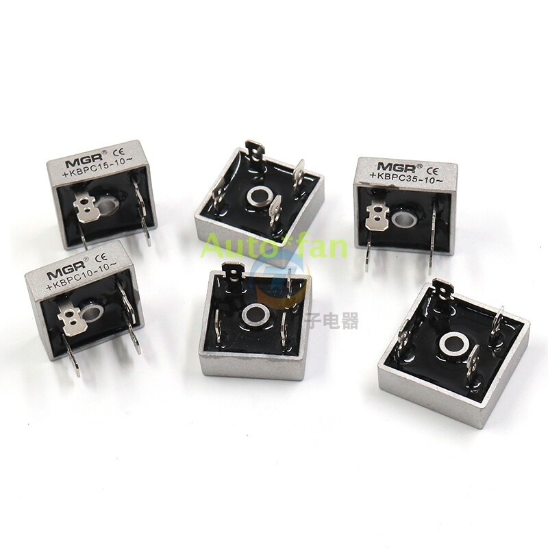 10Pcs New Single Phase Rectifier Bridge Module KBPC 15A 20A 35A AC To DC 12V 24V gallery