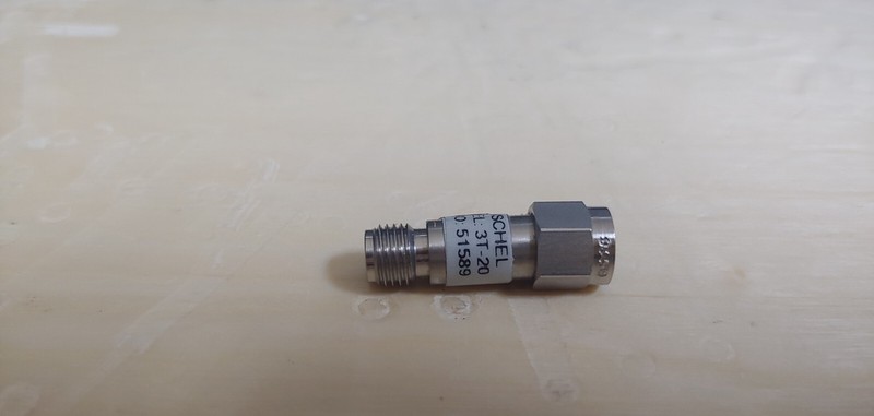 Weinschel 3T-20: Coaxial RF Attenuator 20 dB 2 W SMA(M) to SMA(F) (1589) gallery