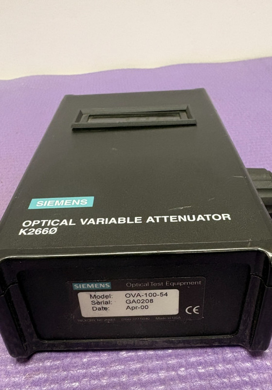 SIEMENS K2660 OPTICAL VARIABLE ATTENUATOR gallery