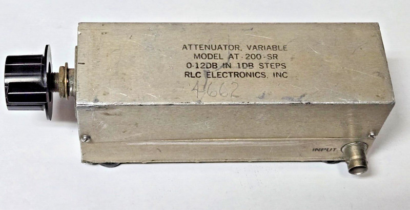 RLC variable attenuator, 0-12dB in 1 dB steps DC to ~1 GHz TESTED see data plots