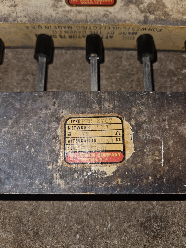 8 VINTAGE DAVEN WESTERN ELECTRIC-KS-14191 75 OHM ATTENUATORS SILVERPLATE gallery