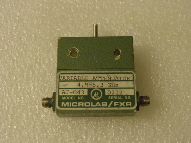 MICROLABA J-C43 VARIABLE ATTENUATOR; 4.8-5.3 GHZ