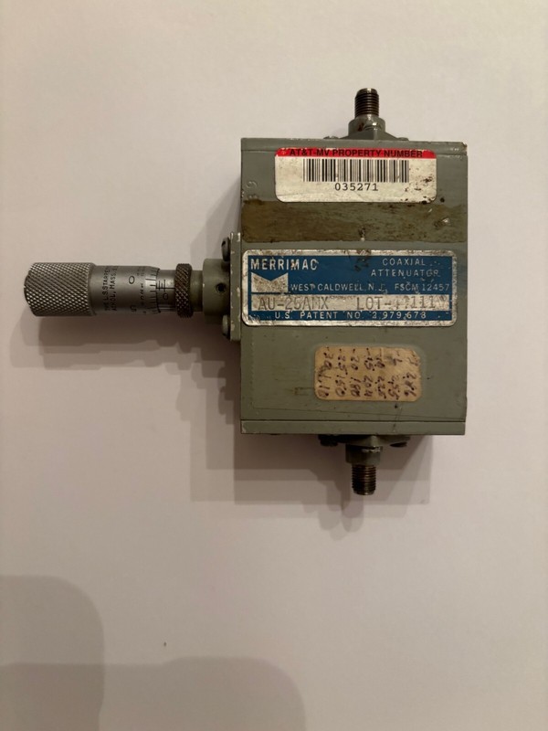 Merrimac AU-25AMX LOT-44111, Coaxial Attenuator