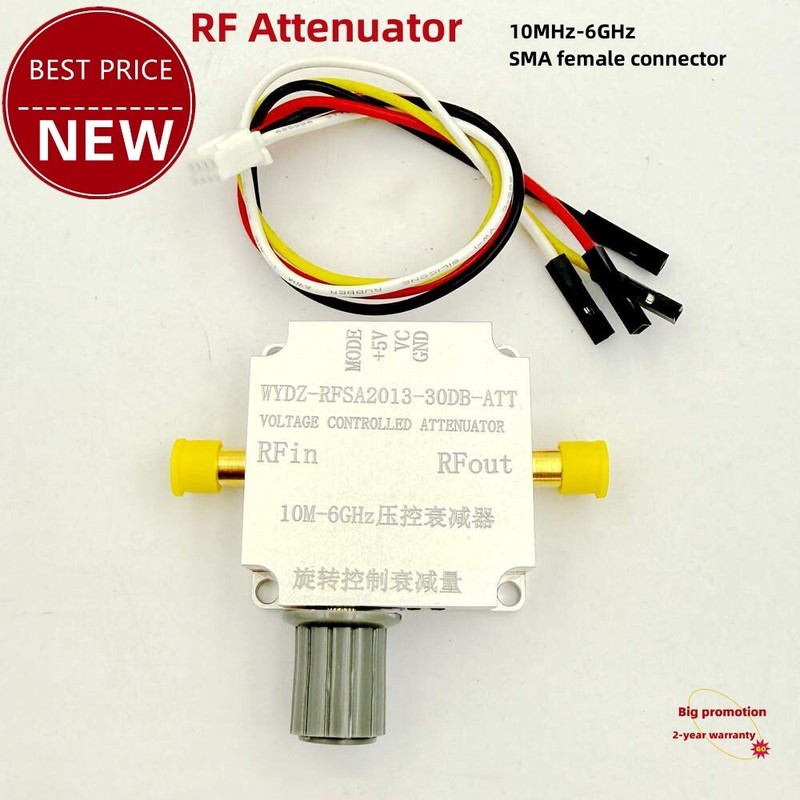RF Attenuator 10MHz-6GHz Analog Voltage Controlled WYDZ-RFSA2013-30DB-ATT tp1