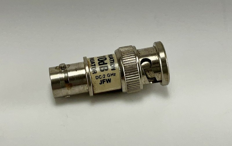 50F-010 JFW Fixed Attenuator - DC-2GHZ - 50ohm- 10db- Fixed Attenuator - USED gallery