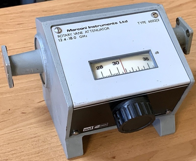 Marconi Instruments Ltd 6052/2, waveguide attenuator, 12.4 - 18 GHz gallery