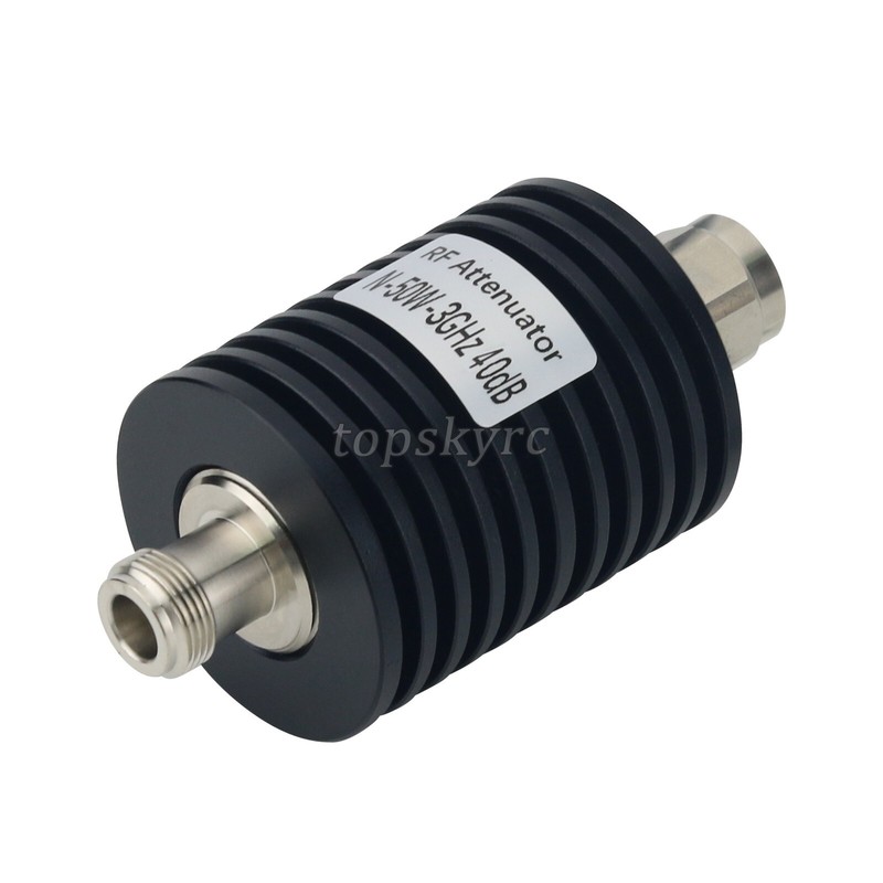 N Type 50W 10DB-40DB 3G 4G Coaxial RF Fixed Attenuator with N-JK Connector gallery