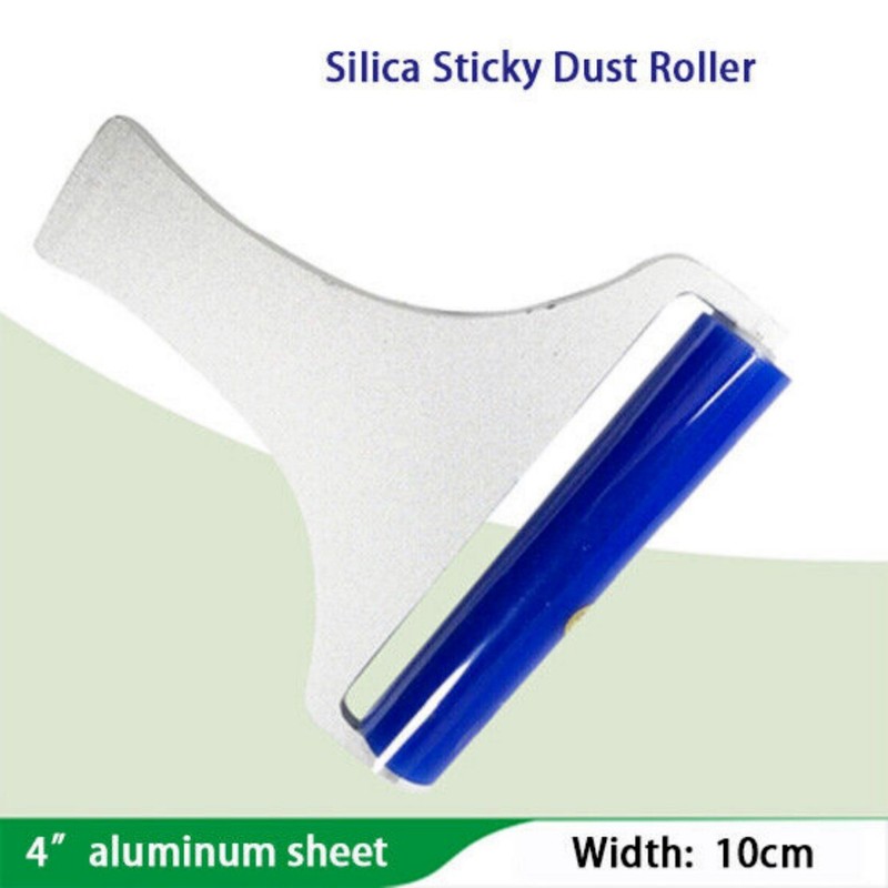 Anti Static Dust Removal Tool Silica Sticky Dust Roller Aluminum Plate Handle gallery
