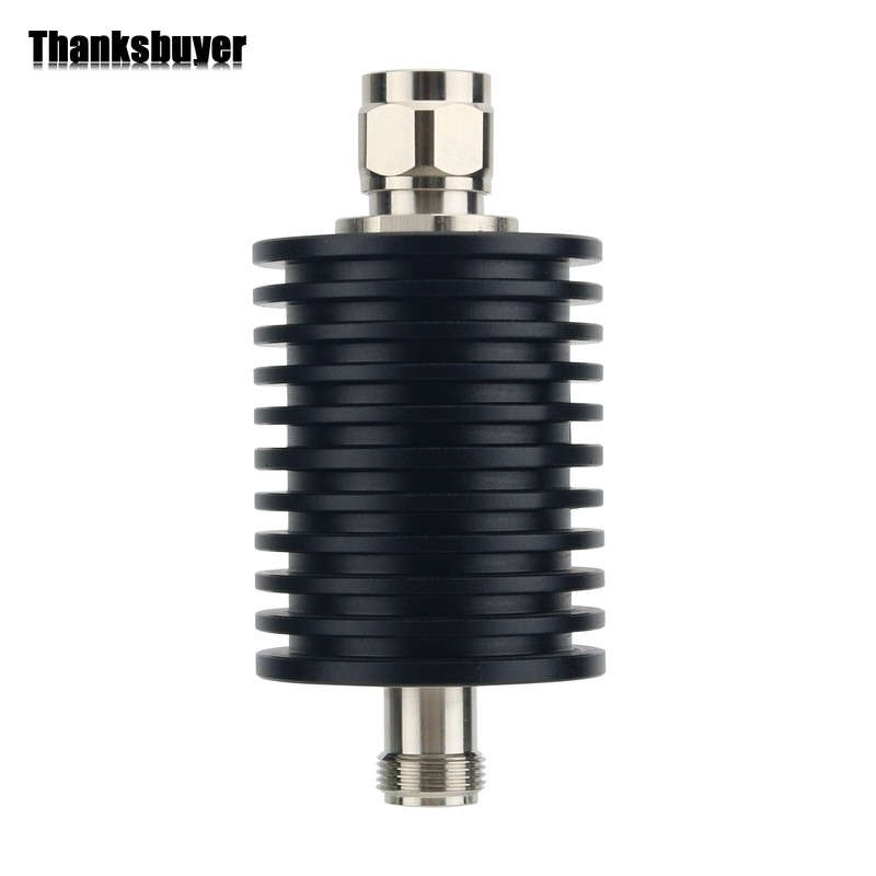 N Type 50W 40DB 3G RF Attenuator Coaxial Attenuator RF Fixed with N-JK Connector gallery