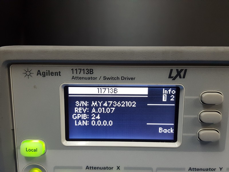 Agilent 11713B: Attenuator / Switch Driver, with GPIB port W/opt. LXI (2102) gallery