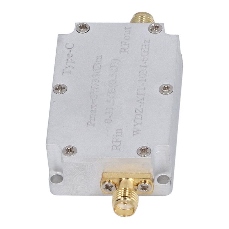 Digital Attenuator TYPE C SMA Female 2W 0‑31.5dB 10M‑6GHZ CNC Digital Attenuator gallery