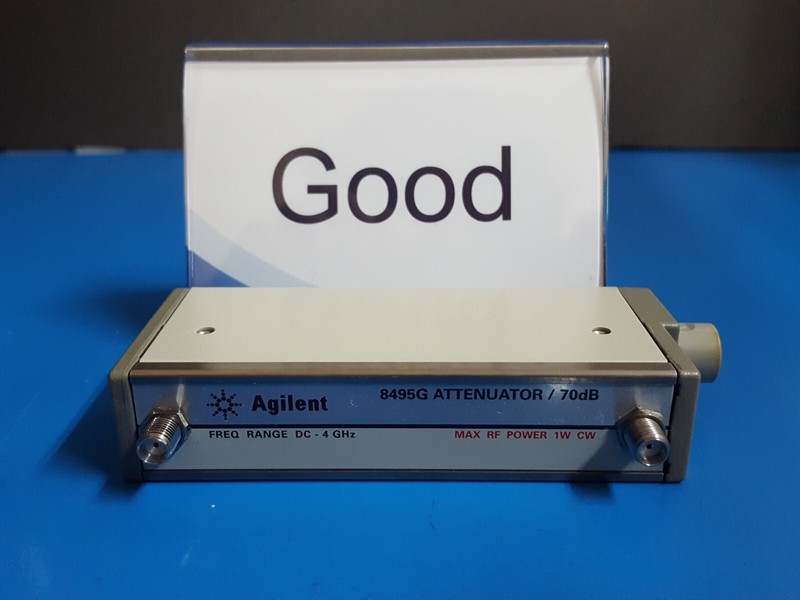 Agilent 8495G: Program Step Attenuator DC-4Ghz 70 dB, W/Opt. 002 011 (0321)
