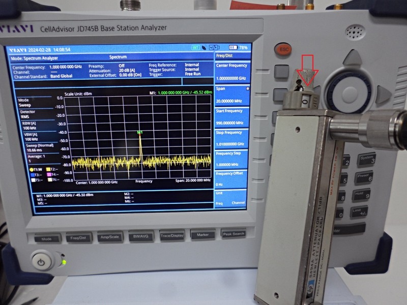 HP Agilent 8494A Type N Step Attenuator, DC~ 4 GHz, 11 dB, 1dB Step, 3308A32560 gallery