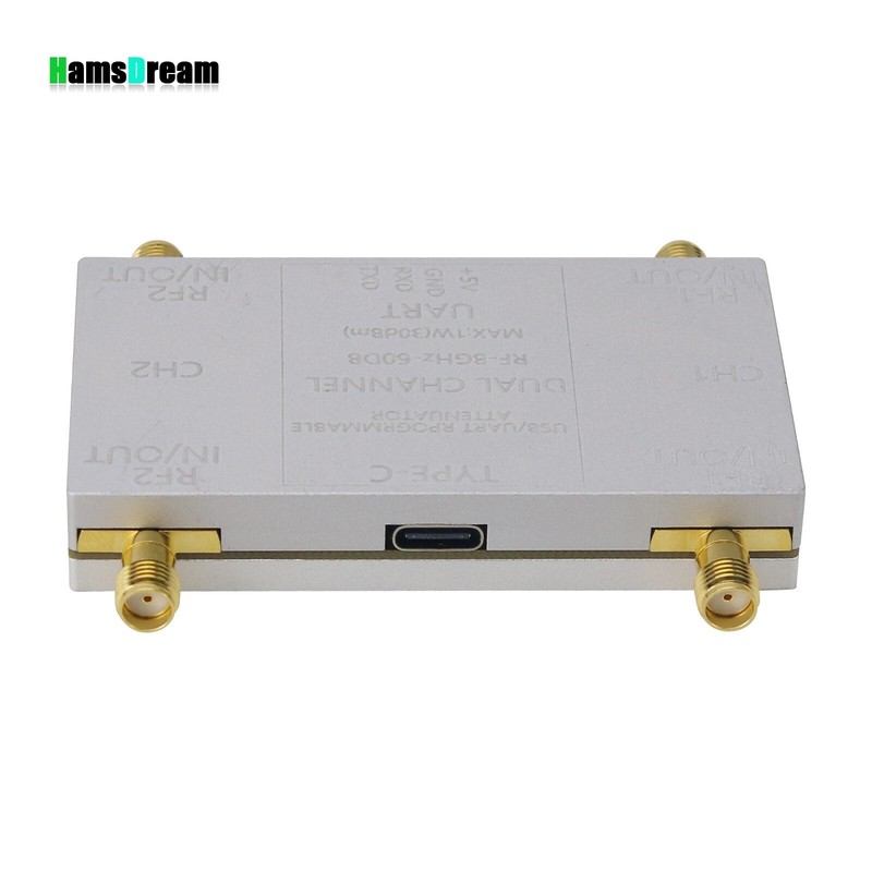 RF-8GHz-60DB Dual Channel Programmable Attenuator RF Attenuator Type-C for PC gallery