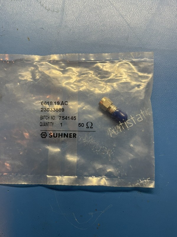 Huber+Suhner 6618.19.AC SMA coaxial attenuator, 18 dB, 2 W, 3 GHz