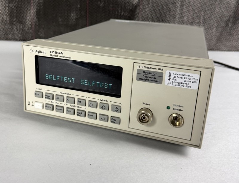 Agilent 8156A Optical Attenuator 1310/1550nm SM Option 101 Guaranteed ShipsFAST
