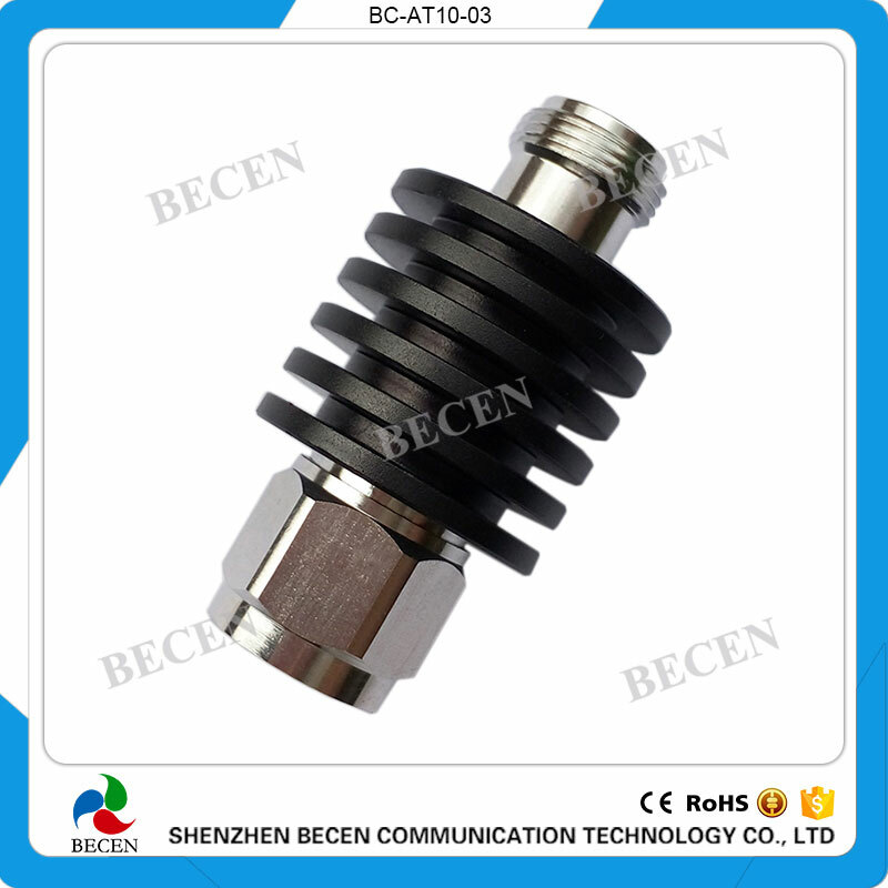 10W N 3dB rf Attenuator Plug male to Jack female 10Watt DC-3Ghz Fixed Attenuator gallery