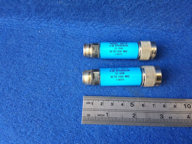 Mini-Circuits NAT-8 8 dB Attenuator 50 Ohm DC to 1500 MHz lot of 2. gallery