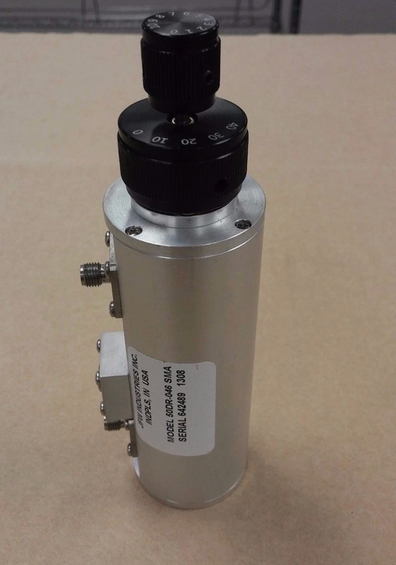 JFW INDUSTRIES Model 50DR-046 SMA Dual Rotary Attenuator, 0-50 dB, 2.5 GHz, SMA