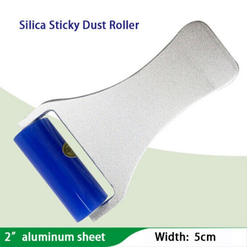 Anti Static Dust Removal Tool Silica Sticky Dust Roller Aluminum Plate Handle gallery