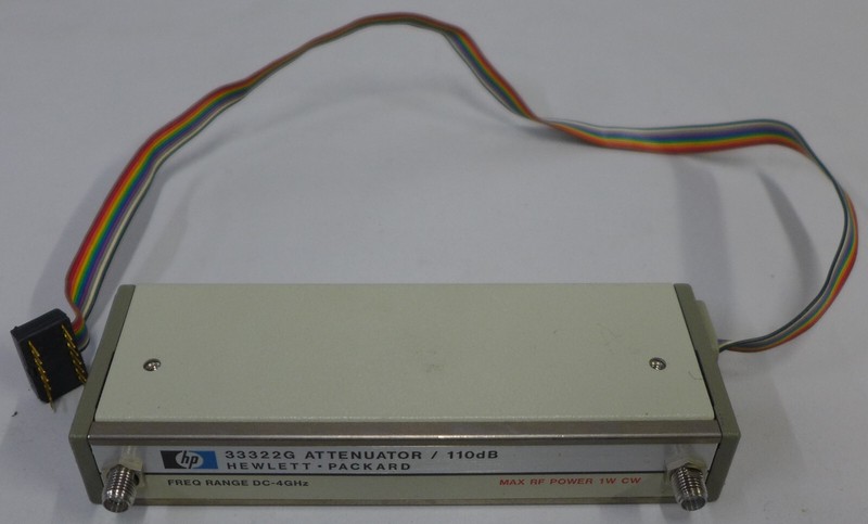 HP 33322G-H90 Prog. Attenuator DC-4 GHz, 0-110 dB, 10 dB step (Complete)