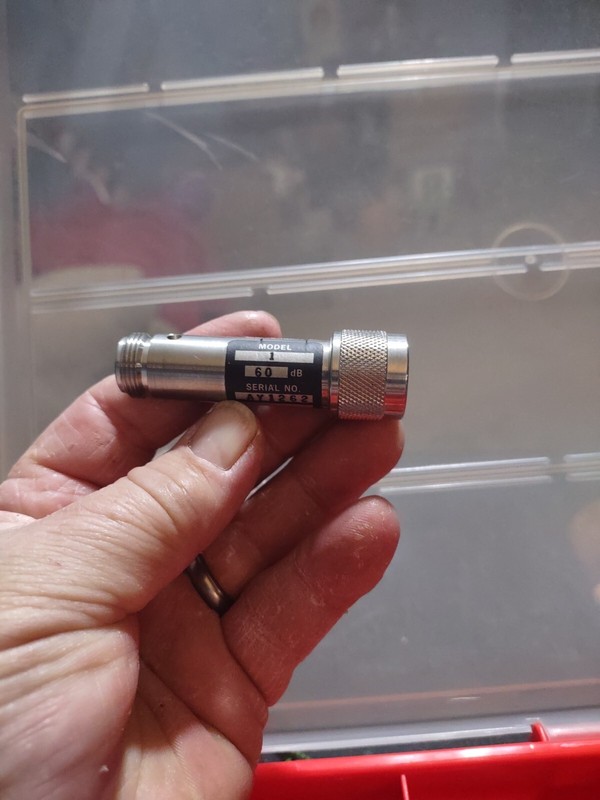 LUCAS WEINSCHEL Model 1 60 dB Attenuator Connector Made in USA
