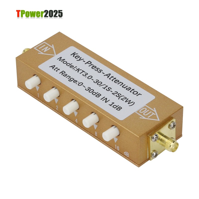 2W SMA-KK Type 0-30dB 0-3GHz RF Adjustable Attenuator Digital Step RF Attenuator gallery